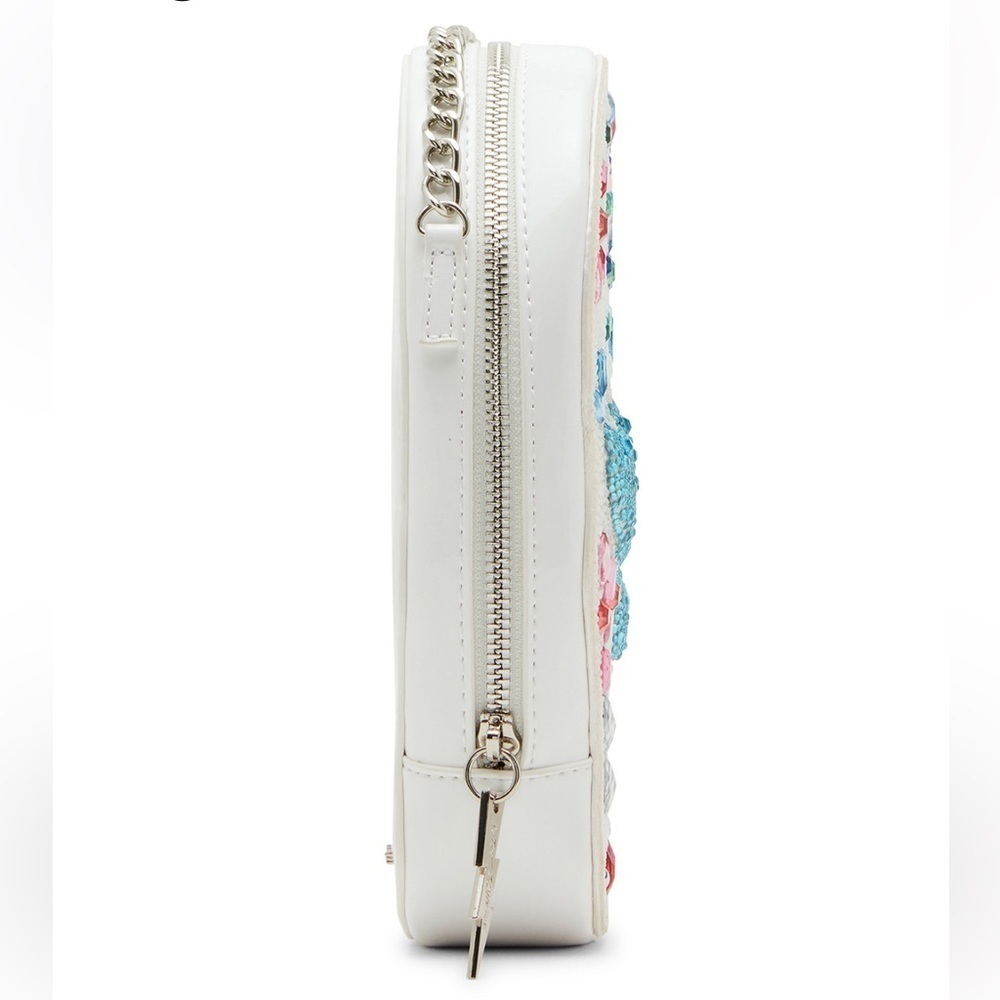 🔥☠️NWT-BETSEY JOHNSON STUNNING BONE-JOUR RHINESTONE CROSSBODY 🔥☠️ - Picture 4 of 15